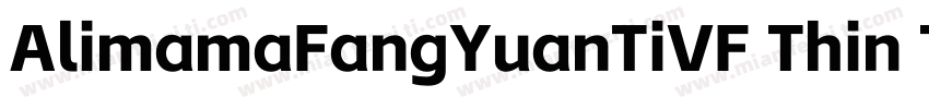AlimamaFangYuanTiVF Thin Thin字体转换